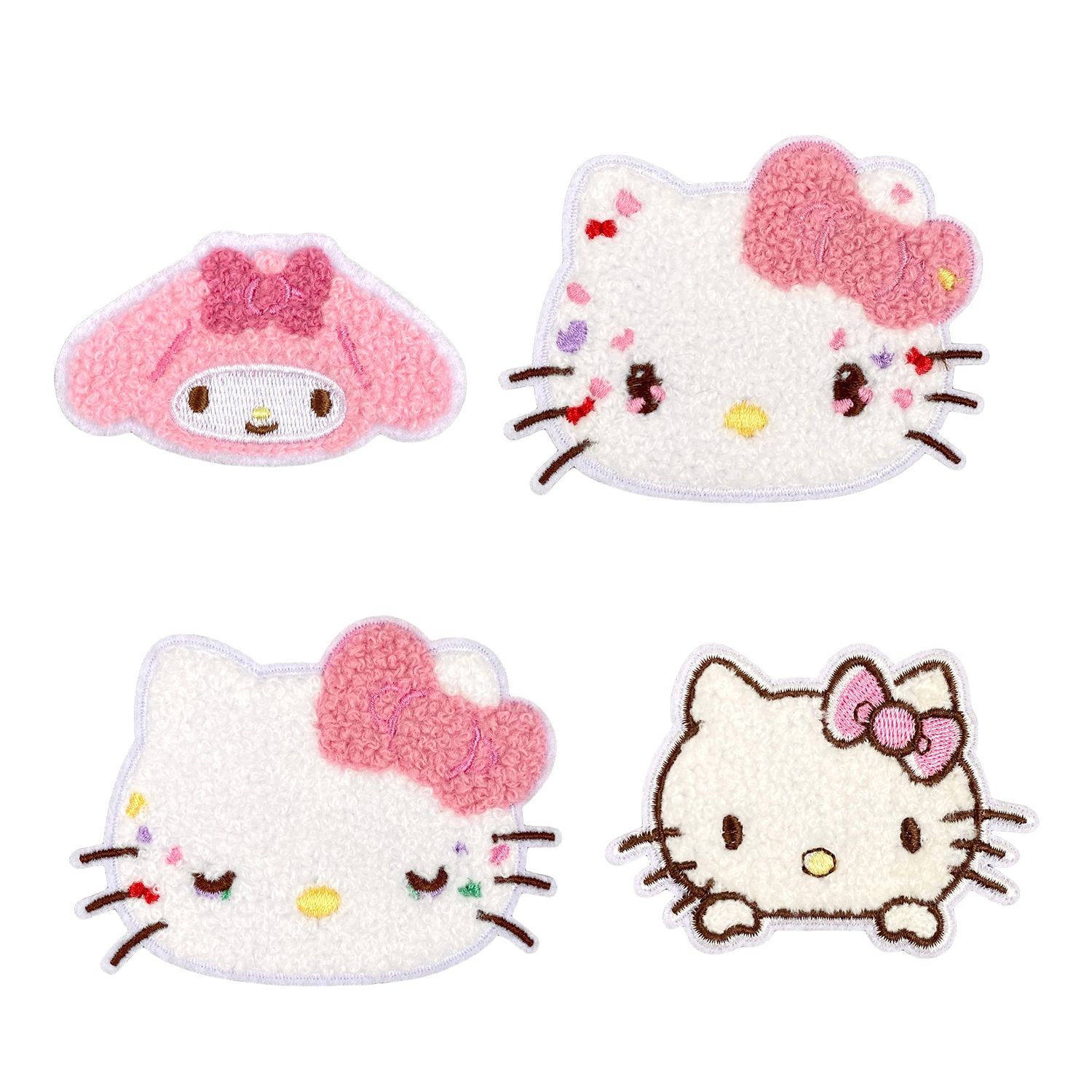凯蒂猫美乐蒂 Kitty Melody 刺绣补丁贴布贴可爱衣物刺绣服装贴