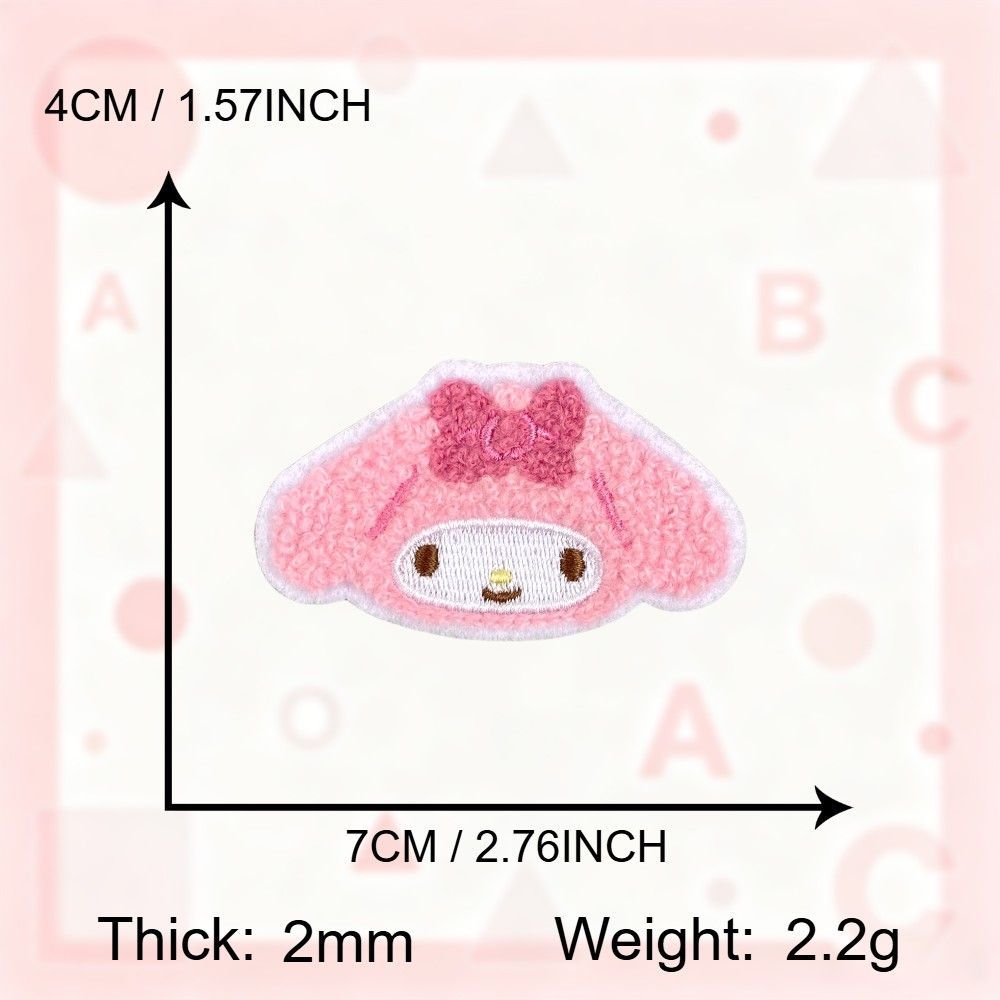 凯蒂猫美乐蒂 Kitty Melody 刺绣补丁贴布贴可爱衣物刺绣服装贴