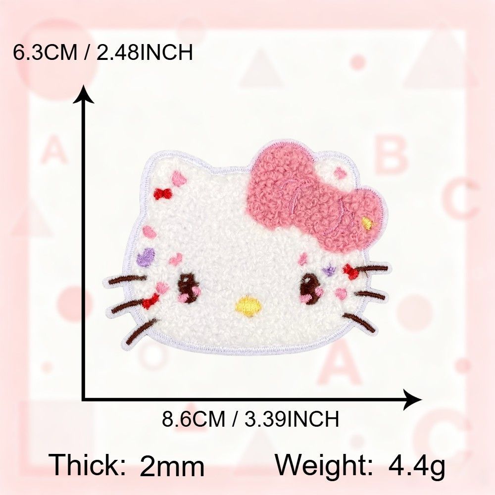 凯蒂猫美乐蒂 Kitty Melody 刺绣补丁贴布贴可爱衣物刺绣服装贴