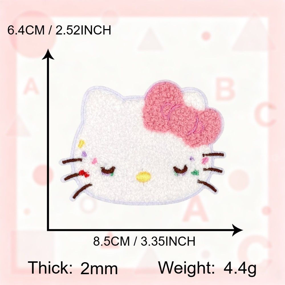 凯蒂猫美乐蒂 Kitty Melody 刺绣补丁贴布贴可爱衣物刺绣服装贴