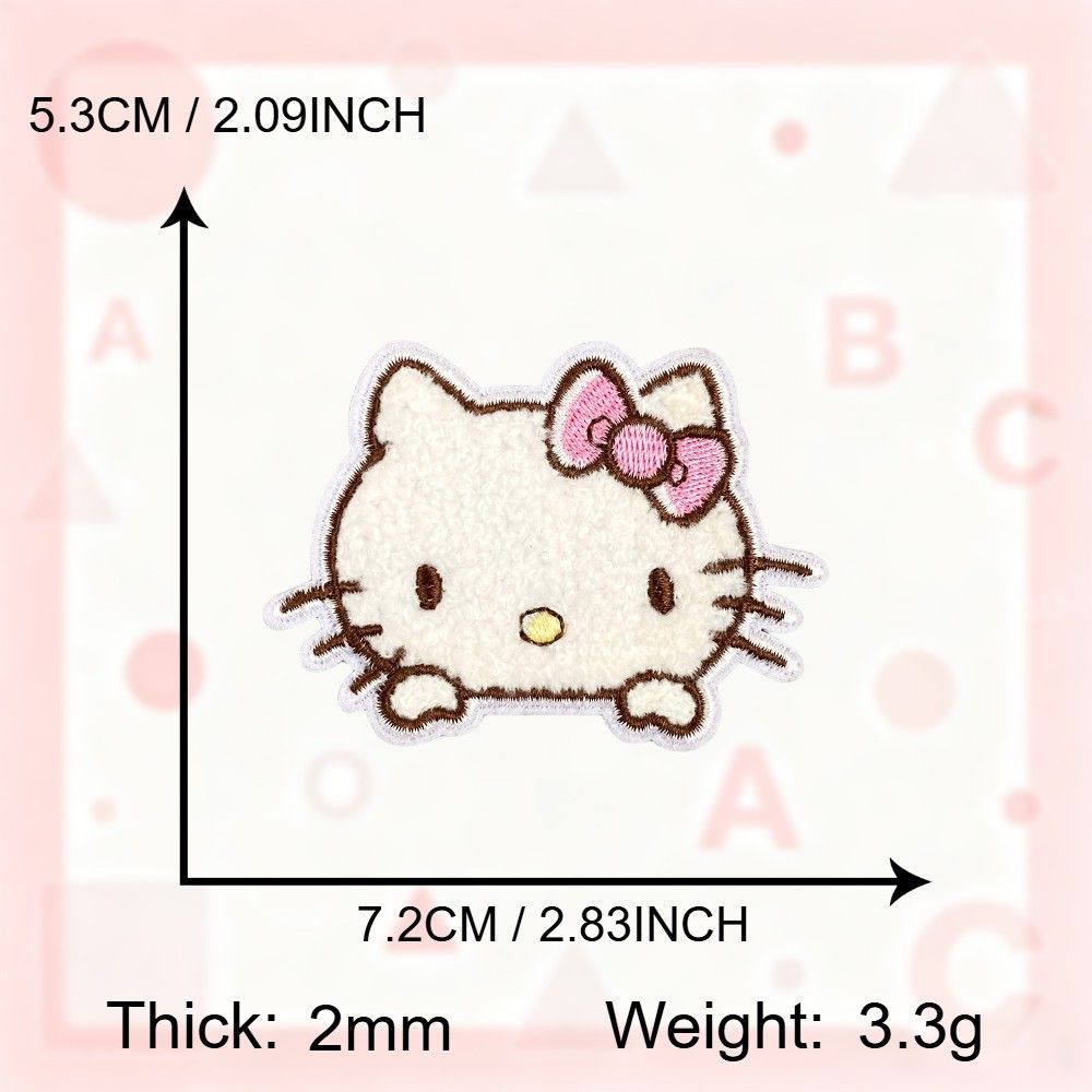 凯蒂猫美乐蒂 Kitty Melody 刺绣补丁贴布贴可爱衣物刺绣服装贴